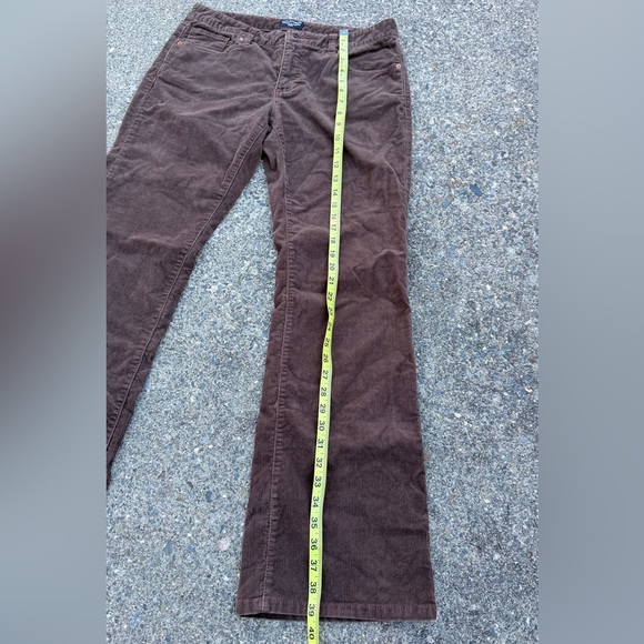 90s Y2K Polo Ralph Lauren Pants Womens Size 8 Bootcut Brown Corduroy Stretch - Picture 7 of 11